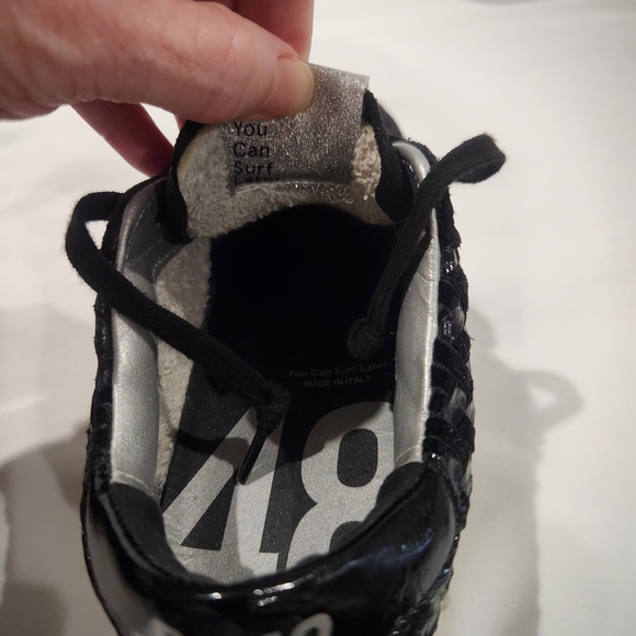 P448 Black and Silver John Rombo‎ Women's Sneakers - Picture 7 of 9